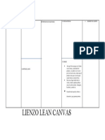 Cuadro de Lienzo Lean Canvas