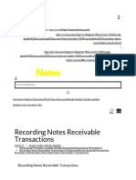 Notes Receivable Notes