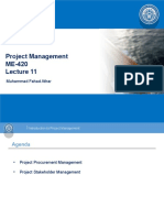Lec 11 - Project Procurement + Stakeholder Management