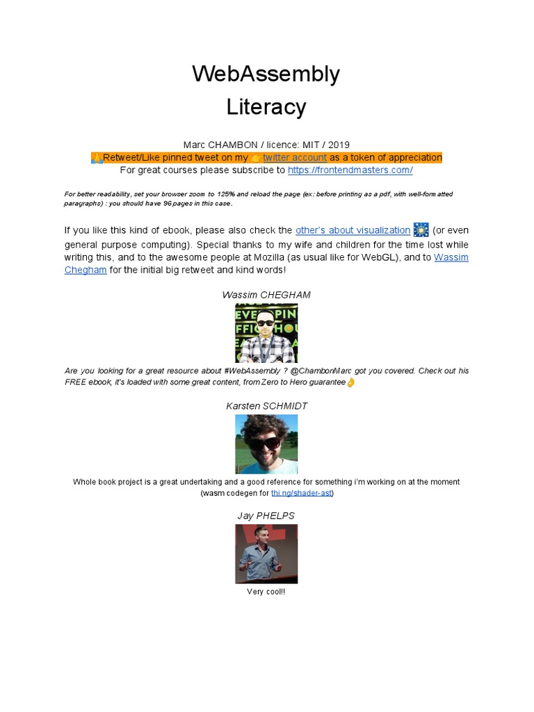 WebAssembly Literacy PDF | PDF | Parameter (Computer Programming ...
