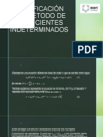 Justificación Del Método de Coeficientes Indeterminados