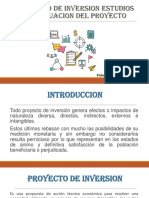 PROYECTO DE INVERSION - ESTUDIOS EN PROYECTOS