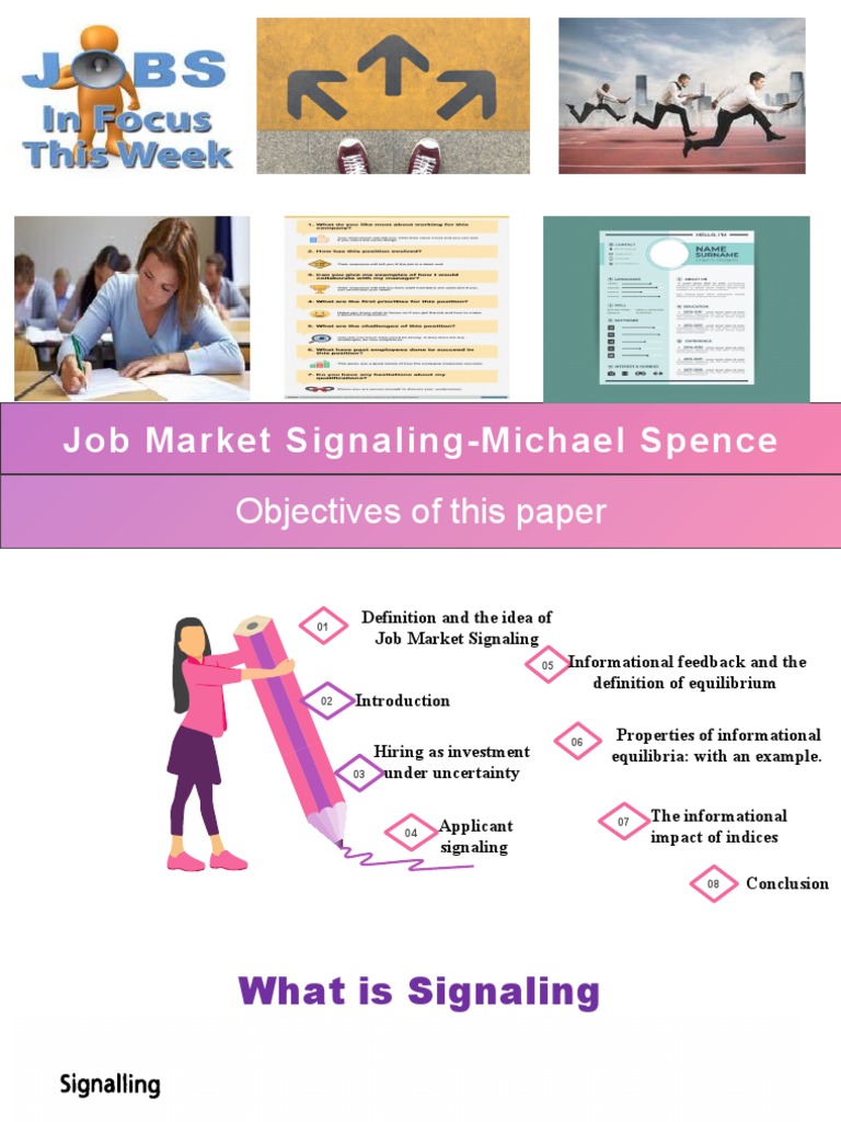 Job Market Signaling Analysis | PDF | Labour Economics | Economic ...
