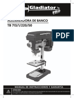 TB 713 1 220 50 GLADIATOR PRO Manual de Instrucciones