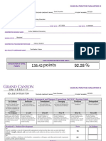 Points %: Clinical Practice Evaluation 3