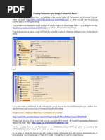 Creating Parameters and Design Table With A Macro