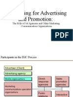 Organizing for Advertising and Promotion: Key Players and Structures