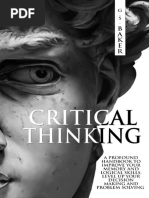 Baker, G.S. - CRITICAL THINKING - A Profound Handbook To Improve Your Memory and Logical Skills, Level Up Your Decision Making and Problem Solving!-Independently Published (2020)