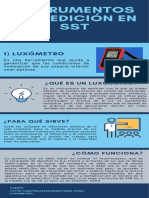 Medición de iluminación con luxómetro