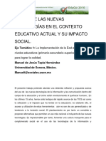 Lectura 1 05 Tapia Manuel El Uso de Las Nuevas Tecnologias en El Contexto Educativo Actual y Su I