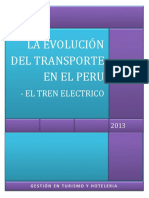 Evolución del transporte en el Perú: El tren eléctrico de Lima