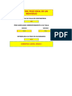 Tabla de Peso Corporal