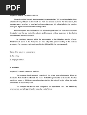 Pestle Analysis