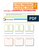 Introducción Al Campo Semántico para Segundo de Primaria PDF