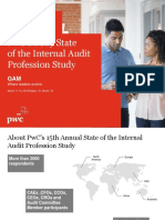 IIA GAM 2019 State of The Internal Audit Profession Study Presentation PDF