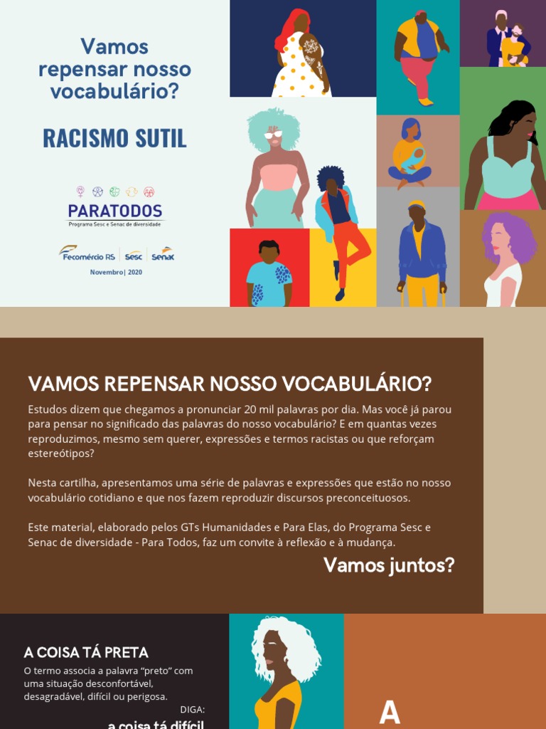 Cartilha Palavras Racistas | PDF | Racismo | Discriminação e Relações ...