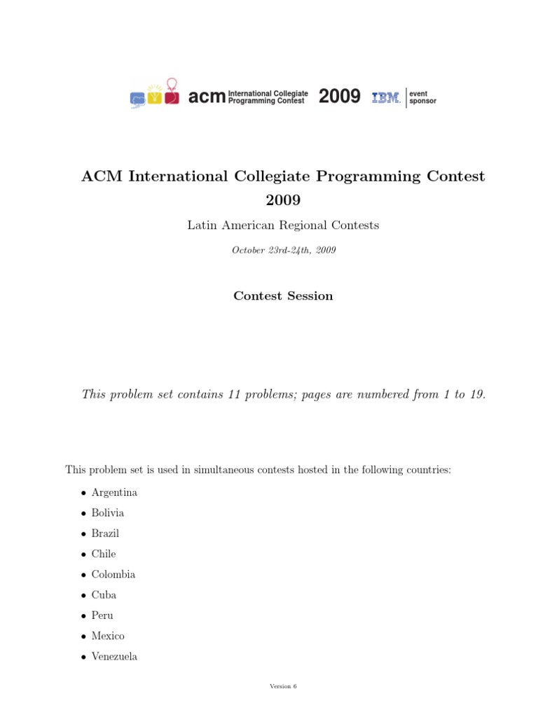 Contest2009 v6 | PDF | Byte | Computer File