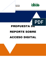 Propuesta de Reporte Sobre Acceso Digital