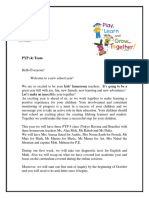 PYP4 Welcome Letter PDF