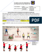 GUIA DE TRABAJO EDUCACIÓN FÍSICA 30 Marzo Al 03 Abril 2020 PROFESOR. CÉSAR BELTRÁN