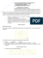 Actividades Del Curso de Geometria 2020