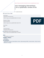 Do Descriptive Norms Messaging Interventions Backf