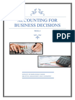 Accounting For Business Decisions: Skill-1