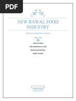 New Rawal Food Industry: Requirement Elicitation Technique