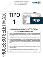 Provas do Processo Seletivo UFG 2011