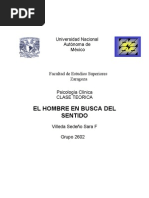 EL HOMBRE EN BUSCA DEL SENTIDO ensayo