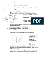 Ejercicios de cónicas y estadística para pruebas Saber