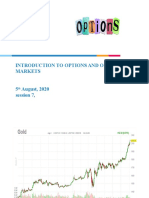 Introduction To Options and Option Markets