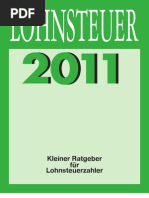 Lohnsteuer 2011 - Kleiner Ratgeber Fuer Lohnsteuerzahler