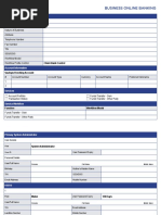 BOB Enrollment Form - Manual