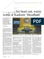 PM Pours His Heart Out, Warns World of Kashmir 'Bloodbath' - Epaper PDF