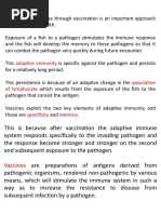 Vaccine: Adaptive Immunity