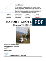 Raport Geotehnic: Comuna VARBILAU