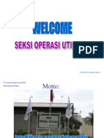 PT. Semen Gresik (Persero) TBK Seksi Operasi Utilitas: Presented by Agus Kuntoro