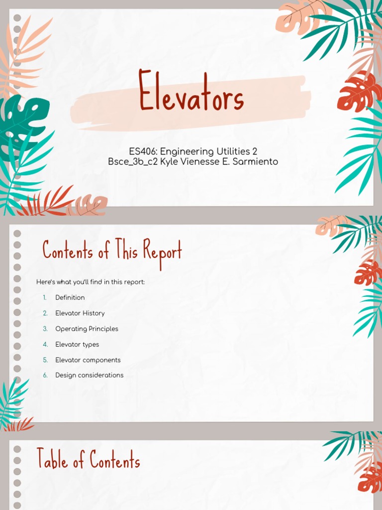 Elevator Engineering Overview | PDF | Elevator | Mechanical Engineering
