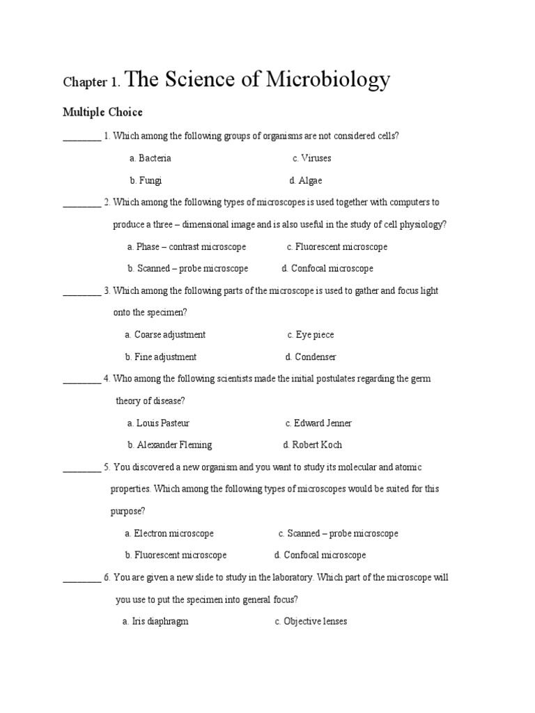 Chapter 15 (Microbio) PDF Microscope Bacteria