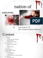 Examination of Blood: By: Gan Quan Fu, PT, Msc. Human Anatomy (Batch 3)