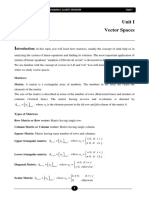 Unit I Vector Spaces: Ntroduction