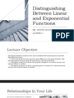 Exponential and Linear Functions