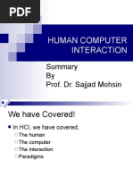 Human Computer Interaction: by Prof. Dr. Sajjad Mohsin