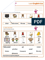 Speak The Television Worksheet