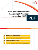 New Implementation On Assignment Practice: November 2017