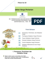 Pekan 10 - Kebijakan Harga Pertanian (2020) PDF