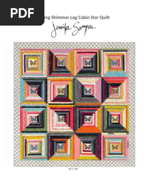 485129016 Log Cabin Shimmer Star Pattern 2