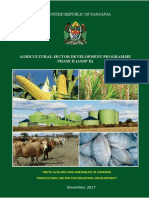 The United Republic of Tanzania: Agricultural Sector Development Programme Phase Ii (Asdp Ii)