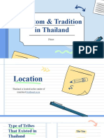 Customs and Tradition of Thailand